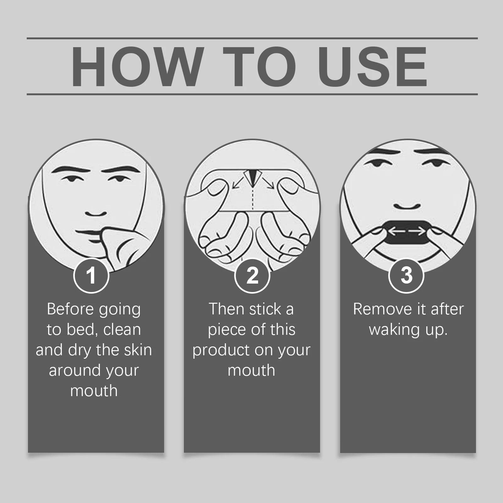Mouth Tape for Sleep – Anti-Snoring Moisturizing Strips 30ct Sleep Mouth Tape Zpaxo