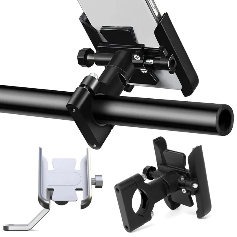 Universal Aluminum Motorcycle Phone Mount | 360° Adjustable