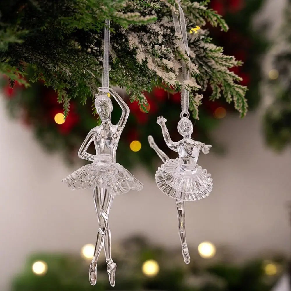 Clear Acrylic Christmas Ornaments – Transparent Hanging Pendants Christmas Ornament Zpaxo