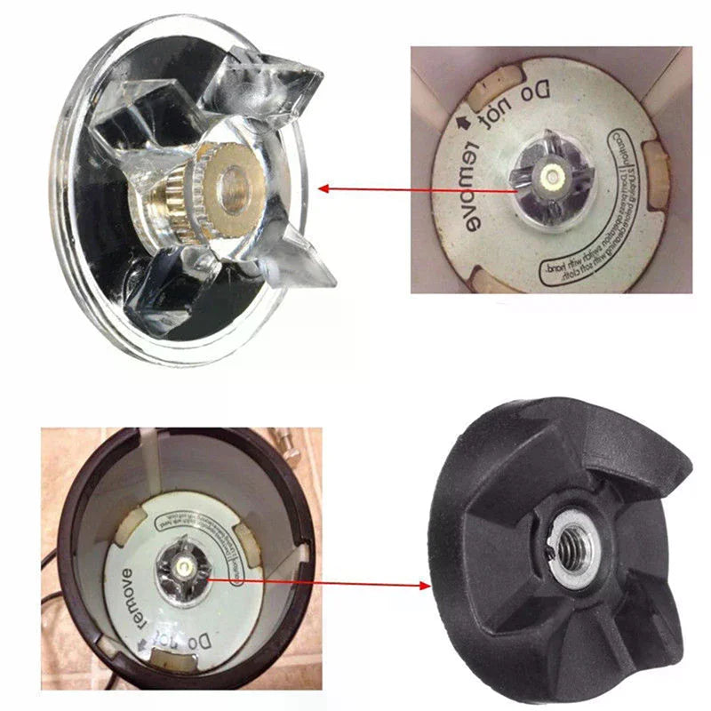 For Magic Bullet Spare Parts 3 Plastic Gear Base & 2 Rubber Gear Replacement Set Zpaxo