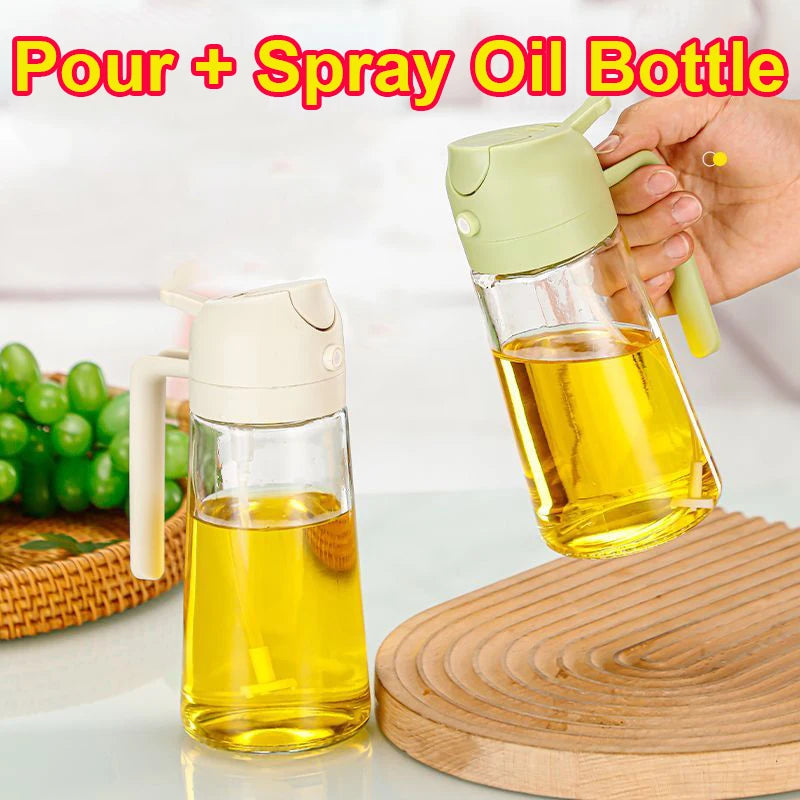 Kitchen Sprayer Spray Oil Dispenser 2in1 Oil Dispenser Oil Sprayer Comfortable Handle Barbecue Air Frying Pan Oven Steak Frying Zpaxo