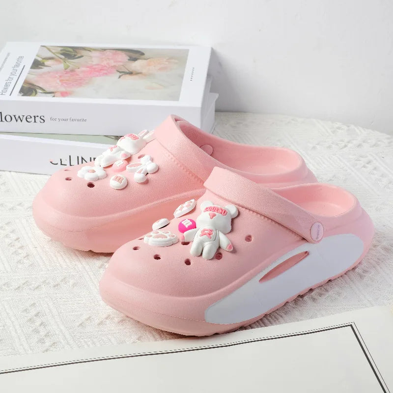 Summer Women Slippers Cartoon Women's Beach Garden Sandals Clogs EVA