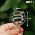 ▶10Pcs Stainless Steel Automatic Fertilizer Box Column Shape Slow Release Plant Fertilizer Baskets Resisting Rust Planting Box Zpaxo A2