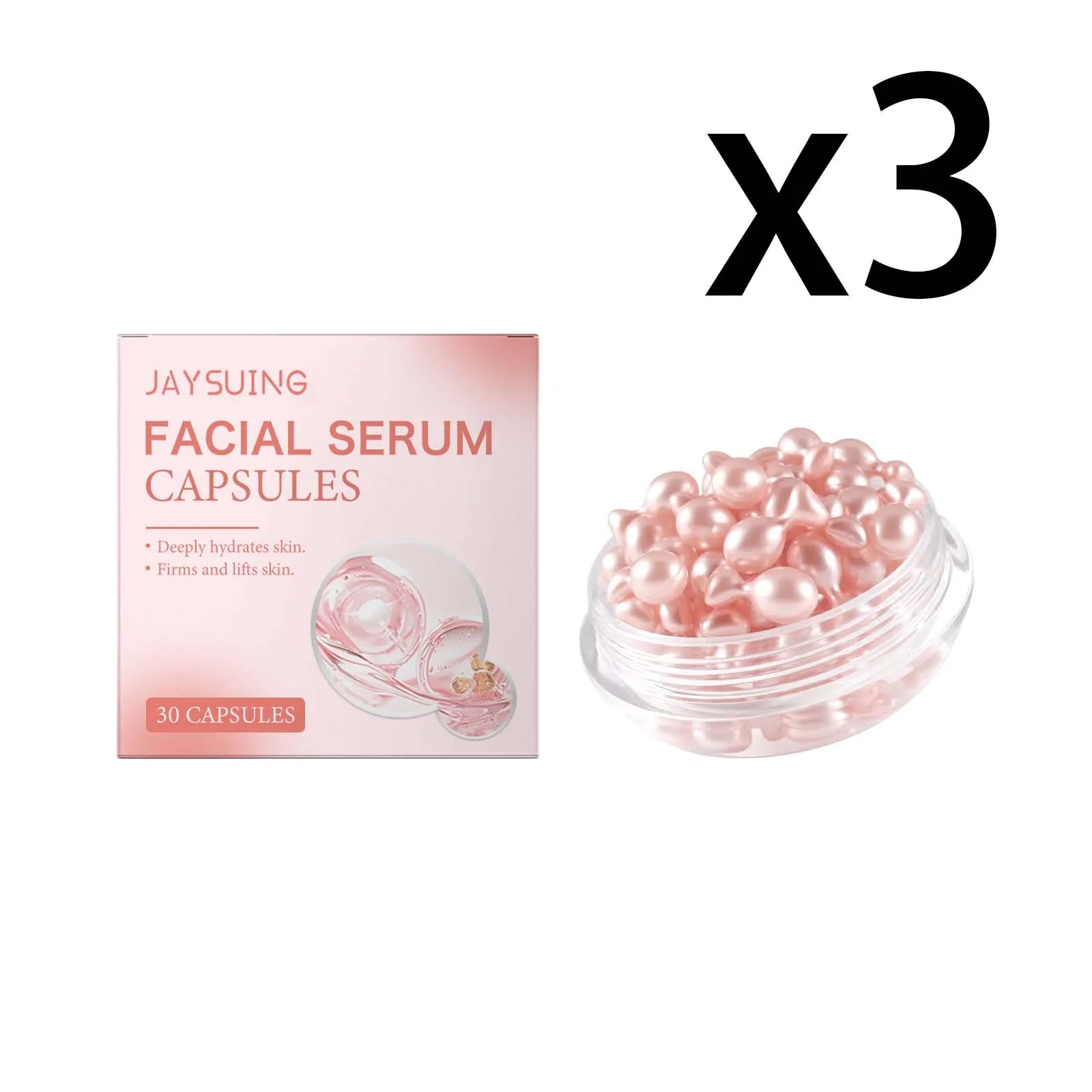 Jaysuing Retinol Face Essence Capsules – Firming Anti-Aging Serum Retinol Face Serum Zpaxo 3x30 CAPSULES 30 CAPSULES