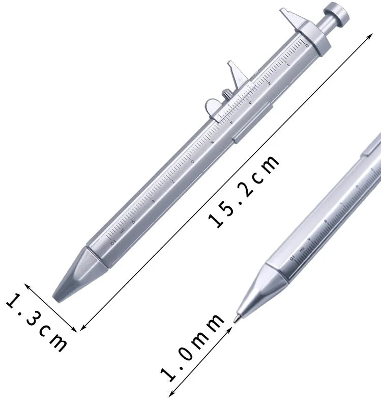 Creativity Multifunction Caliper Pen Ball Point 0.5mm Ballpoint Gel Pen Vernier Caliper Roller Ball For Office School Stationery Zpaxo