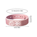 LED Digital Vibrating Alarm Watch Waterproof Sports Pedometer Silent