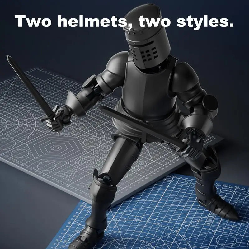 3D Printed Toy Figure Decorative Desk Crafts Multi-Jointed Robot Action Figure Collectible Action Figure for Collectors Desktop Zpaxo