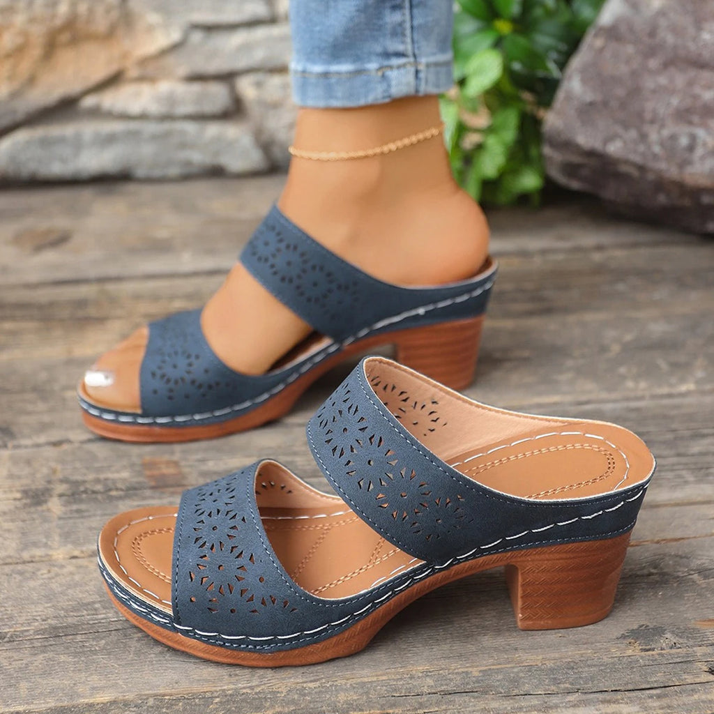 Women Sandals Plus Size Retro Roman Sandals Women Fashion Casual Wedges Sandals Platform Outdoor High Heels Shoes for Women Zpaxo