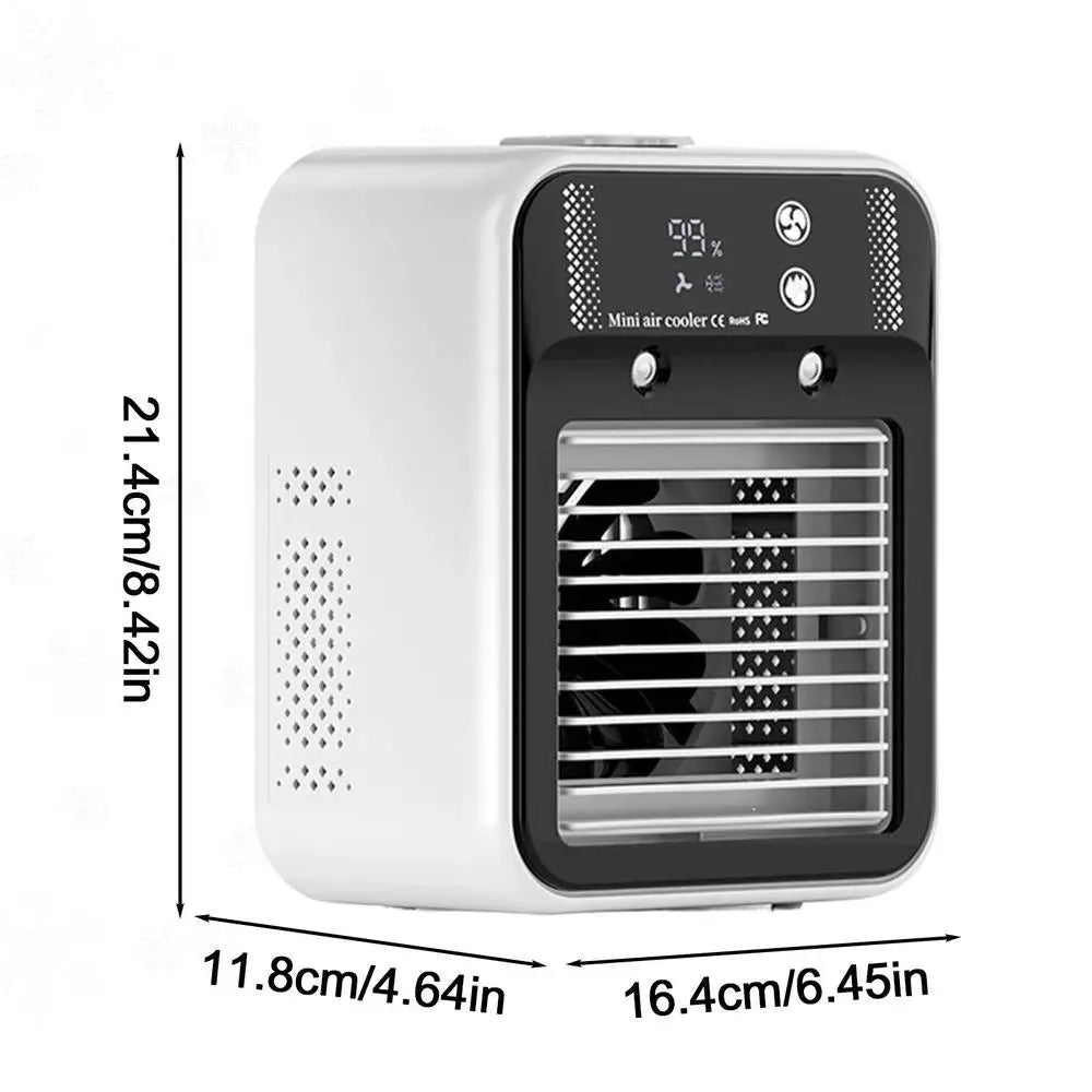 Air Cooler 2-Speeds Personal Cooling Mini Misting Ac Water Tank