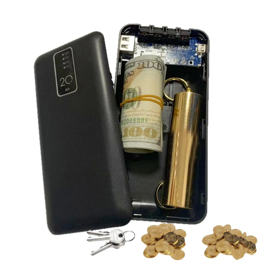 Fake Power Bank Hidding Storage Box Money Keys Cards Compartment