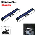 Clip Solar Motion Sensor Lights Outdoor 36LED Waterproof Fence Wall Zpaxo White light Clip 2PC