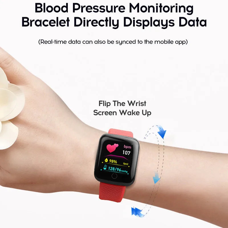 116 plus Smart Bracelet Waterproof Smart Watch Step Counting Multi Sport Mode Message Reminder Heart Rate Monitor Blood Pressure Zpaxo