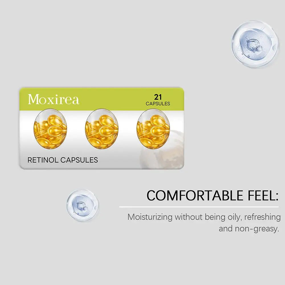 21 Retinol serum capsules Spot Acne Wrinkle Remover Firming Whitening Hyaluronic Acid Essence Skin Care New style Zpaxo