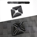 Carbon Fiber Car Door Anti-collision Stickers Thicken Sticker Soft Plastic Door Corner Anti-scratch Protection Universal Zpaxo Black