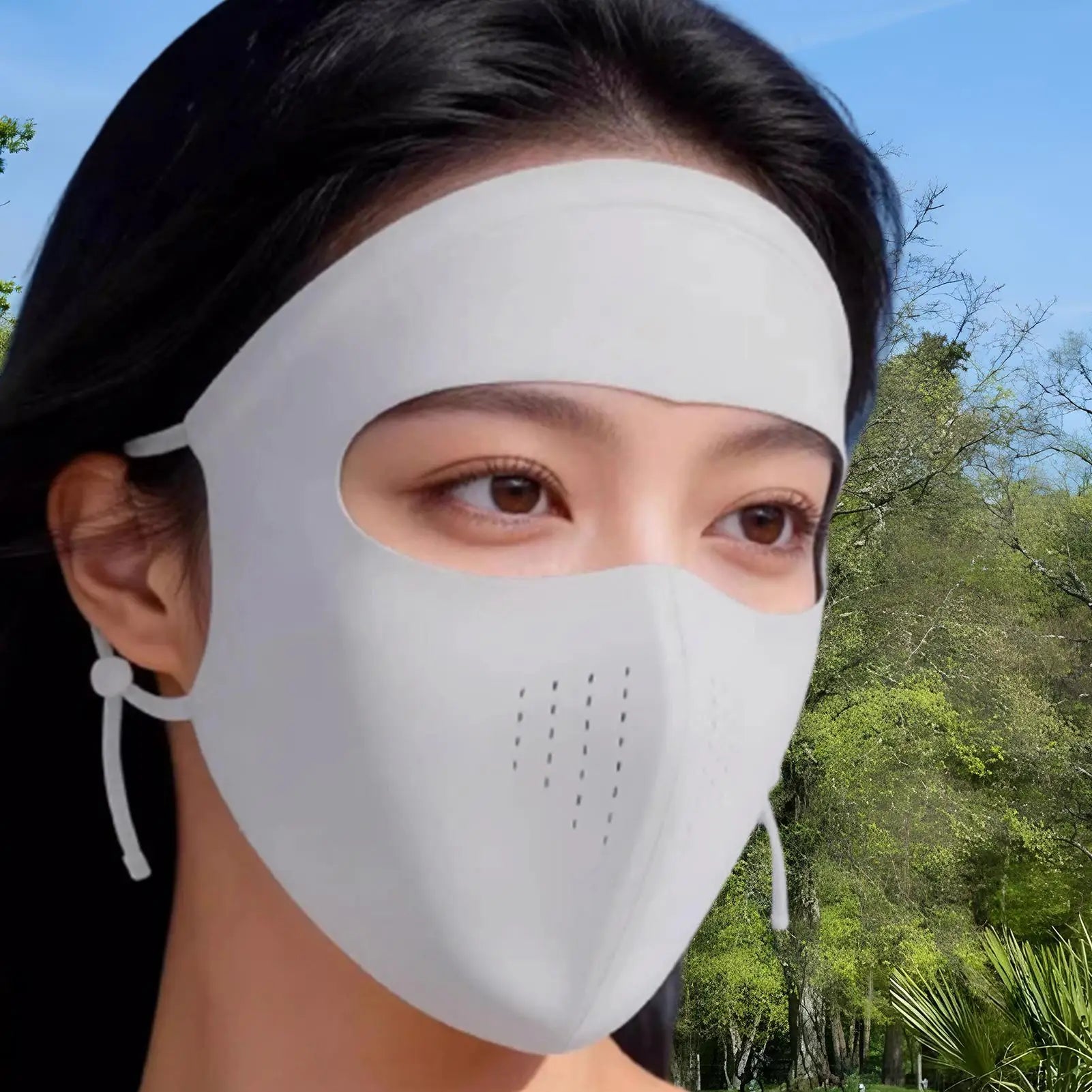 UV Protection Face Mask – Cooling Breathable Sun Shield UV Sun Face Mask Zpaxo