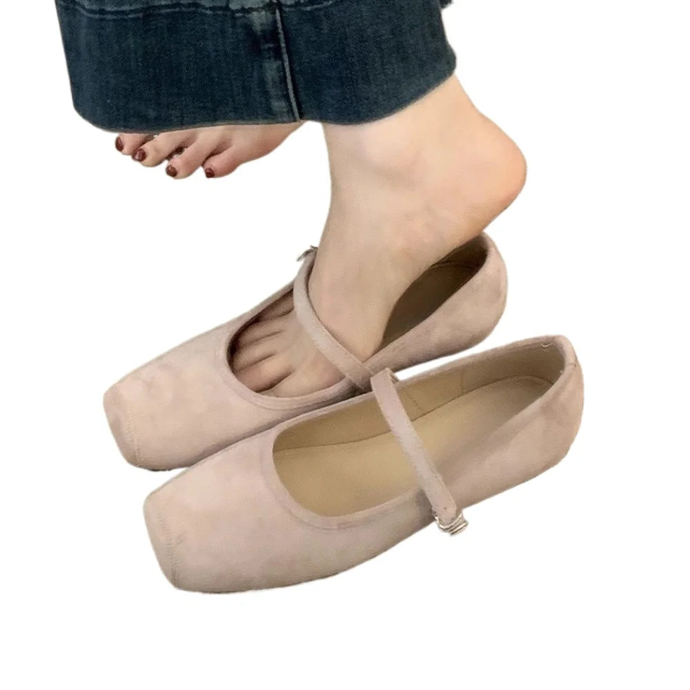 Spring Women Flats Round Toe Shallow Slip Ladies Casual Ballet Shoes