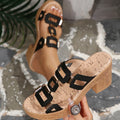 Women Sandals Summer Fashion Hollow Out Sandals Slip on Platform Wedge Shoes Comfortable Casual Beach Daily Wear Shoes Women Zpaxo black 36