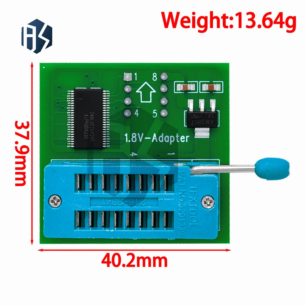 1 8V Adapter Iphone Motherboard SPI Flash SOP8 DIP8 W25 MX25 Use Zpaxo