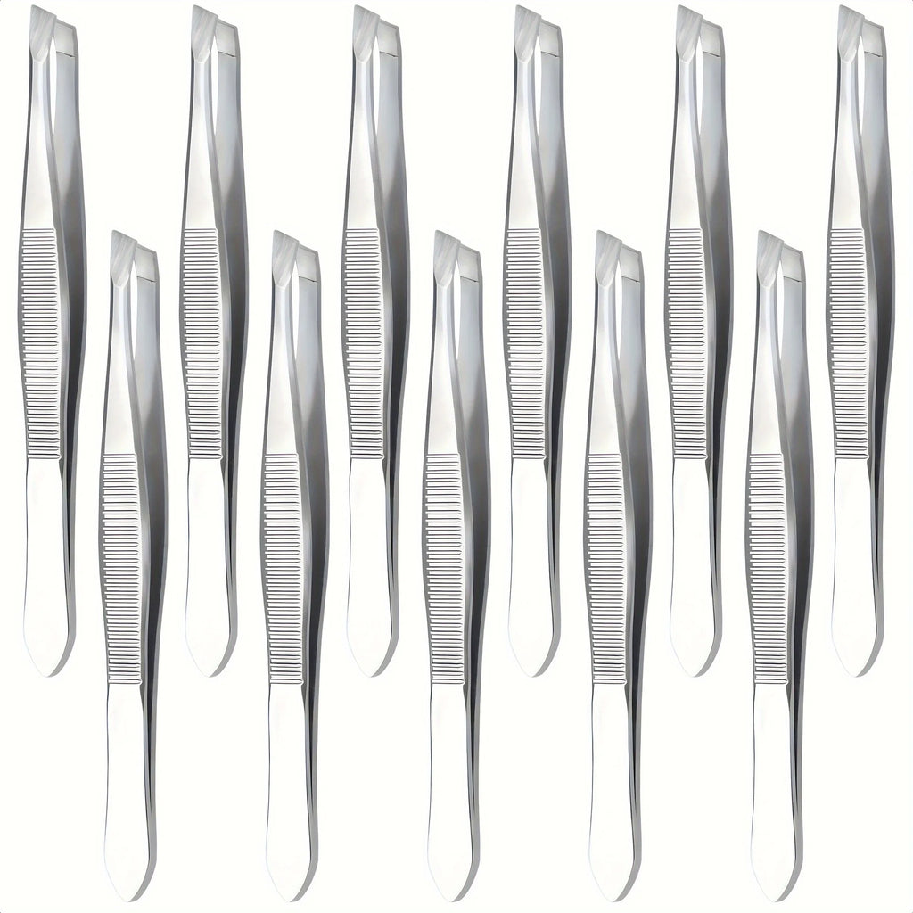 3pcs Stainless Steel Tweezers Ingrown Hairs - Precision Tweezers for Fine Hair Remover for Women Eyebrow Tweezers for Wome Zpaxo