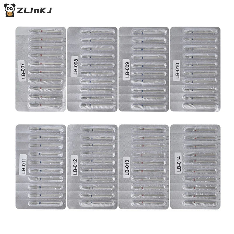 ▶10Pcs Diamond Milling Cutter For Manicure Electric Nail Drill Bits Accessory Pedicure Machine Nail File Gel Remover Tool Zpaxo