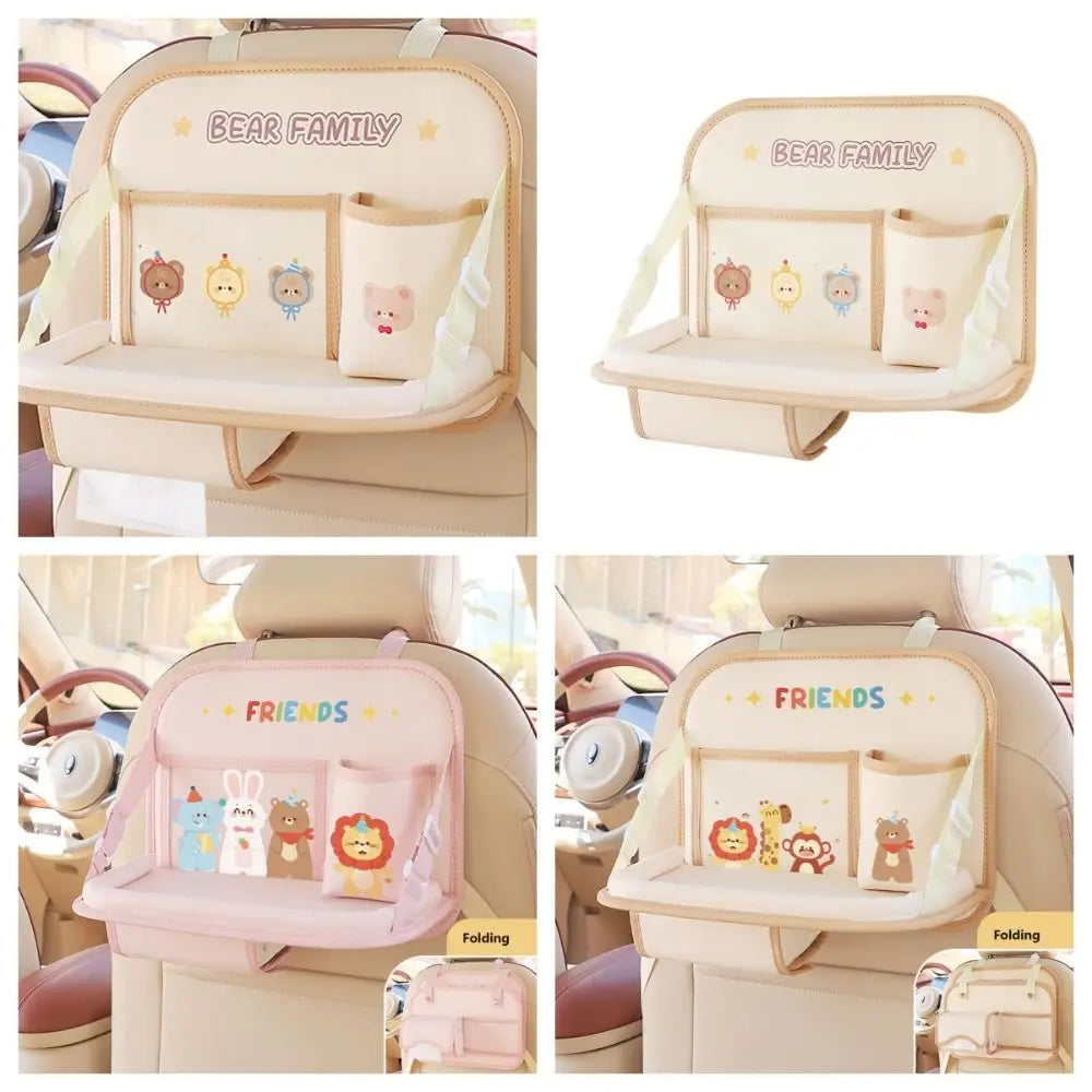 Food Tray Car Back Seat Large Capacity Folding Foldable Backseat Zpaxo