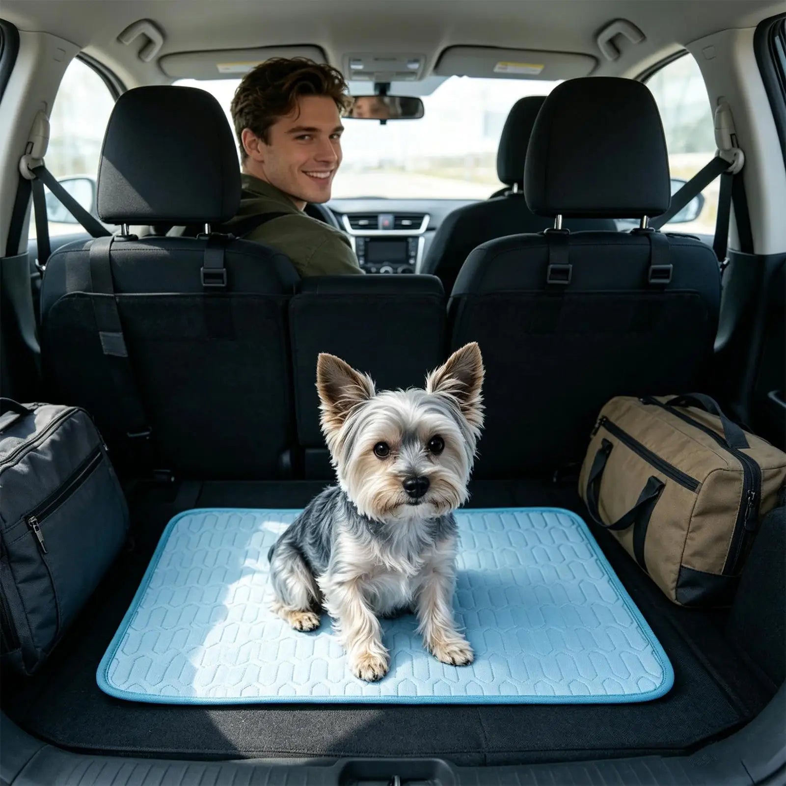 Dog Cooling Pad Washable Portable Non-Slip Summer Pad Cooling Dog Mat For Sleeping Resting Camping Travel Indoor Backyard Sofa Zpaxo