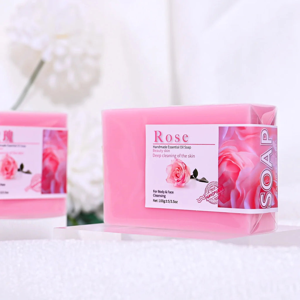 Handmade Rose & Olive Oil Soap – 100g Hydrating Bar Handmade Bar Soap Zpaxo