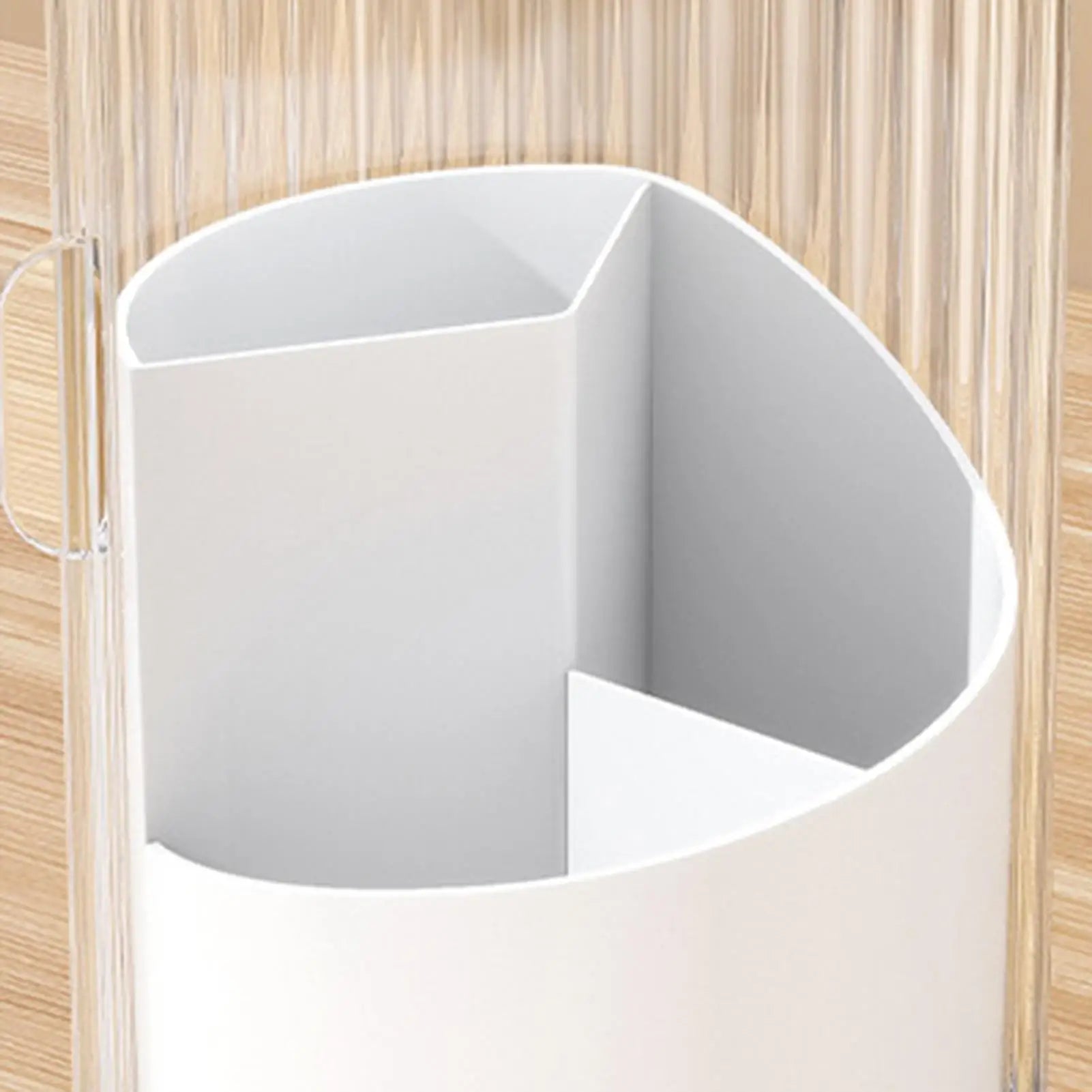 Toothbrush Holder Lid 3-Slot Rotating Waterproof Stand Bathroom