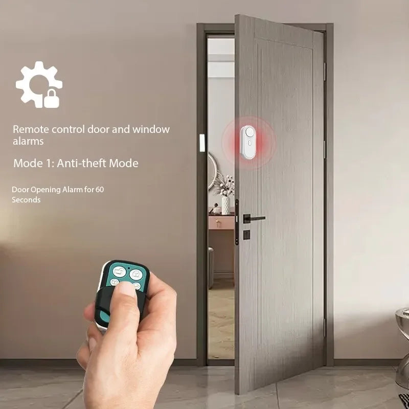 0-120dB Sound 1 Vibration&open Alarm Door Window 5-Level Vibration Zpaxo