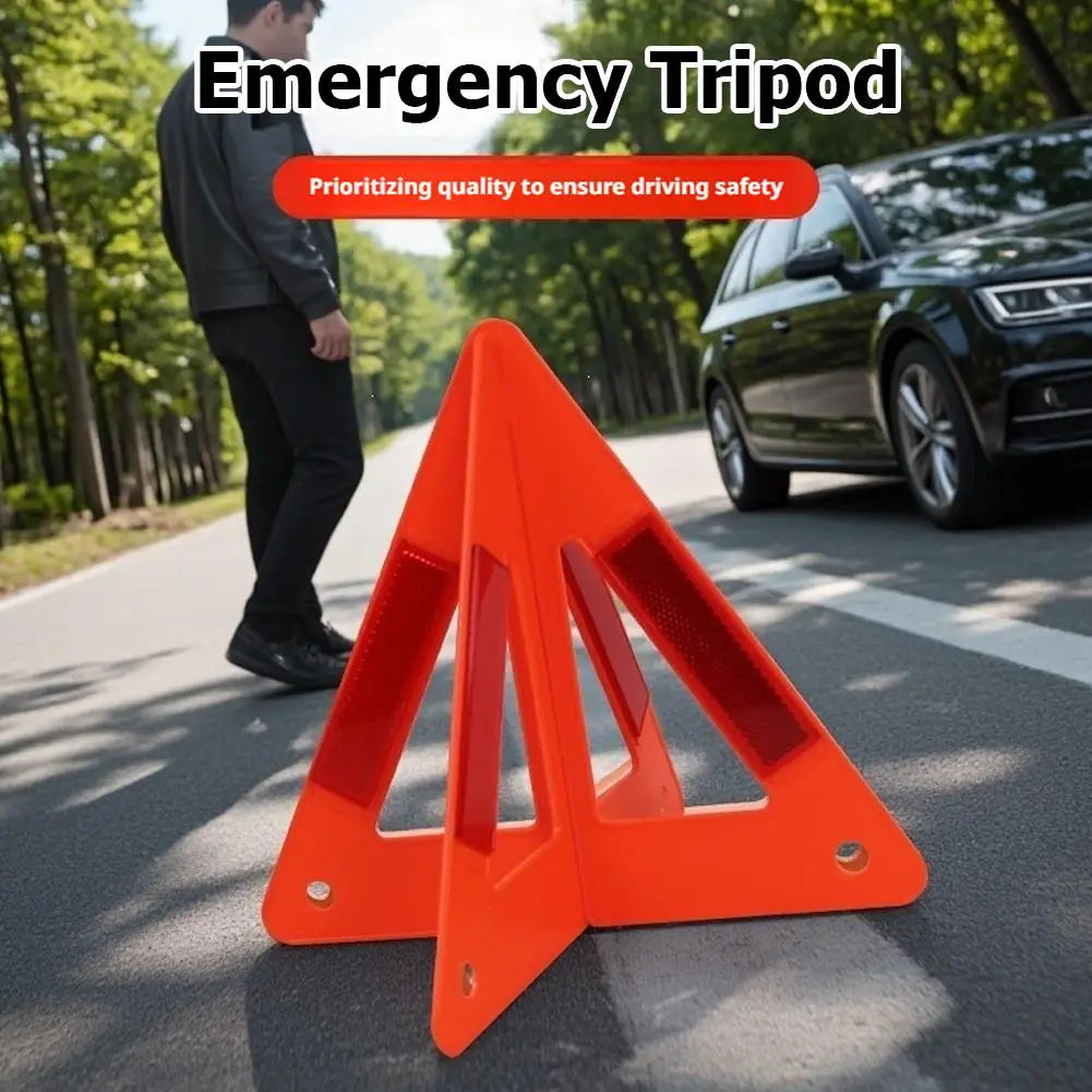 Emergency Reflective Warning Triangle | High-Vis Road Safety Sign Road Safety Sign Zpaxo