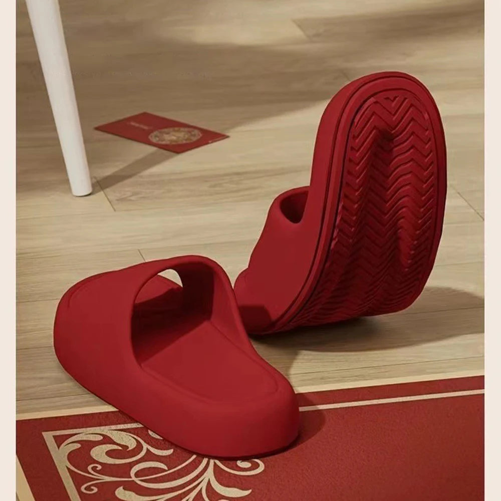 Couple's Summer Indoor Home Slippers 2026 Thick Bottom Lightweight