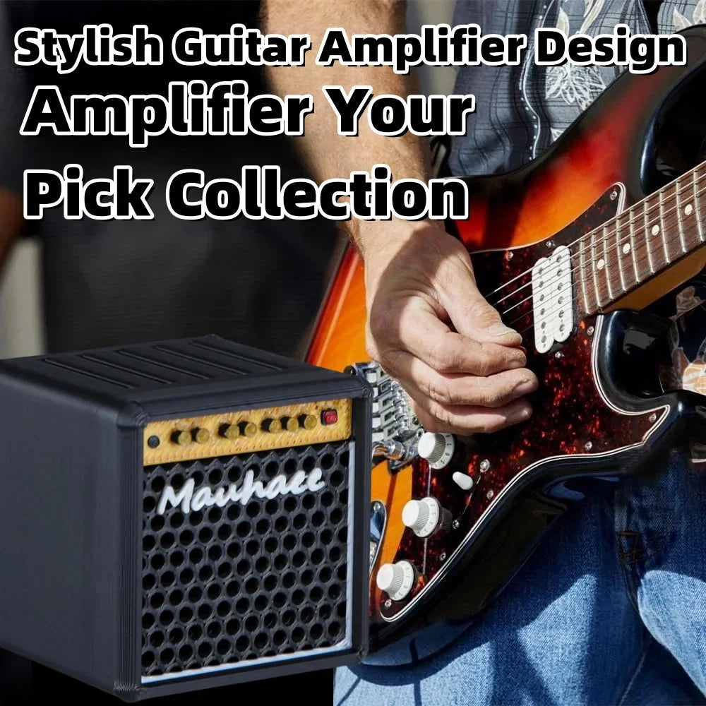 Amp-Shaped Guitar Pick Holder – 3D Printed 5-Slot Organizer