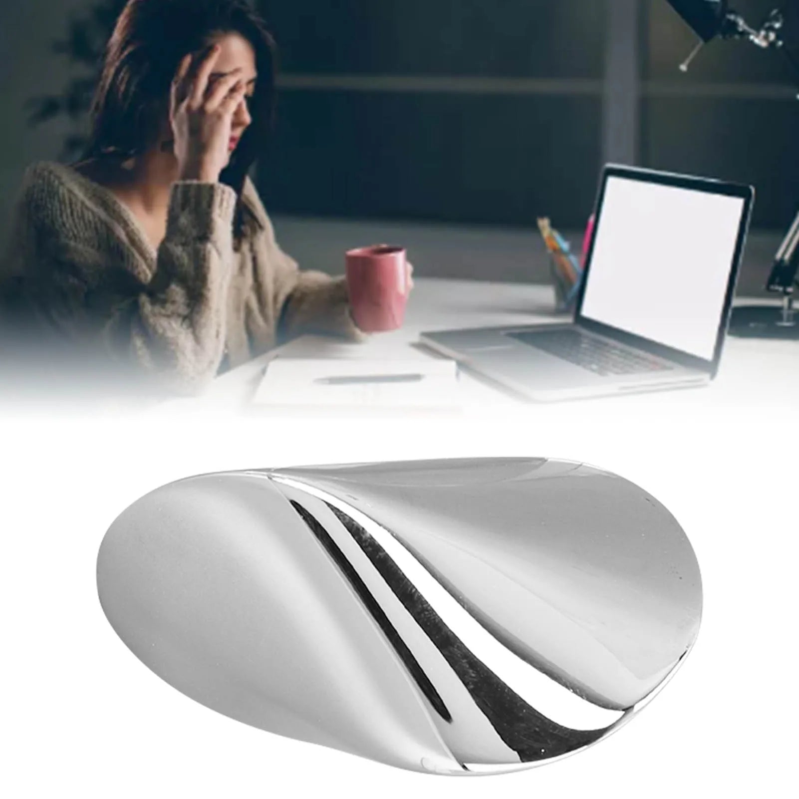 Metal Oloid Desk Desktop Reduce Pressure Smoothing Surfaces Stainless