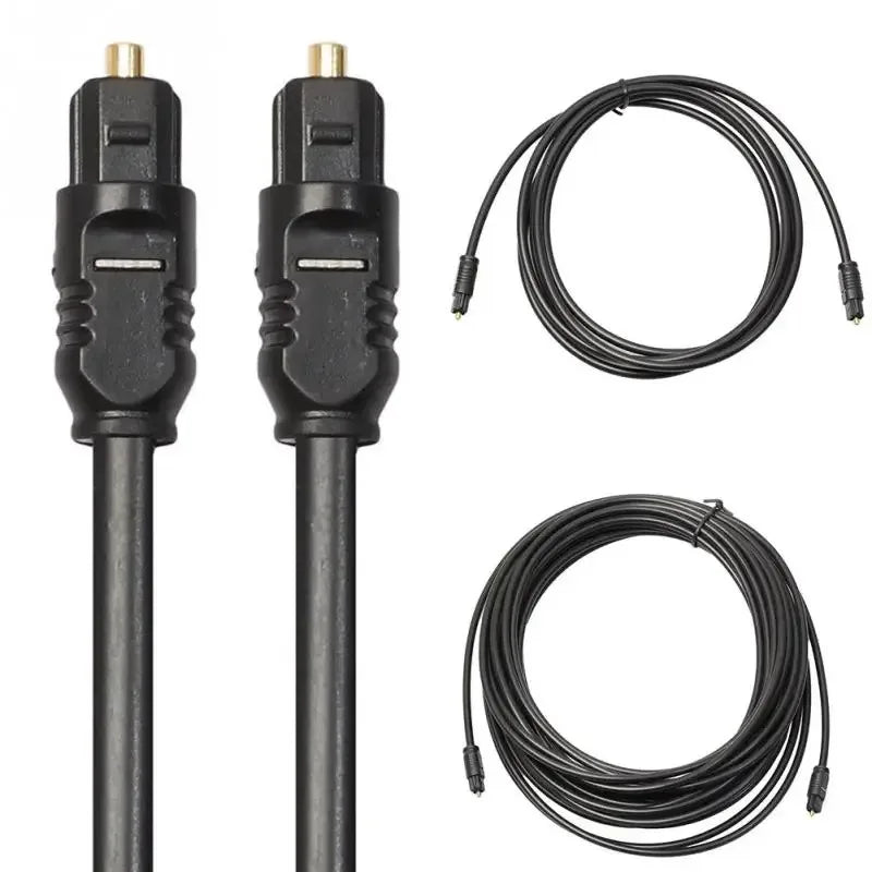 Toslink Gold-Plated Digital Optical Audio Cable – SPDIF 1–20m