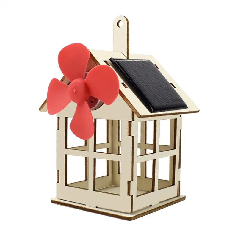 Solar Toy Boy Windmill Science DIY Physics Educational Kid Model 1