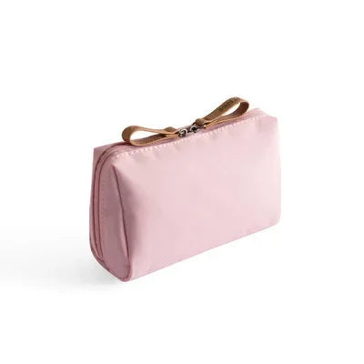 Minimalist Makeup Bag for Women's Travel, Portable Makeup Storage Bag, Mini Size, Portable Lipstick Bag, Storage Bag Zpaxo Pink