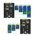 652F Double M.2 B SSDs to 2.5inch SATA3.0 Adapter with Frame Bracket SATA3.0 6Gbps Converters Adapter Card Replacement Zpaxo CN