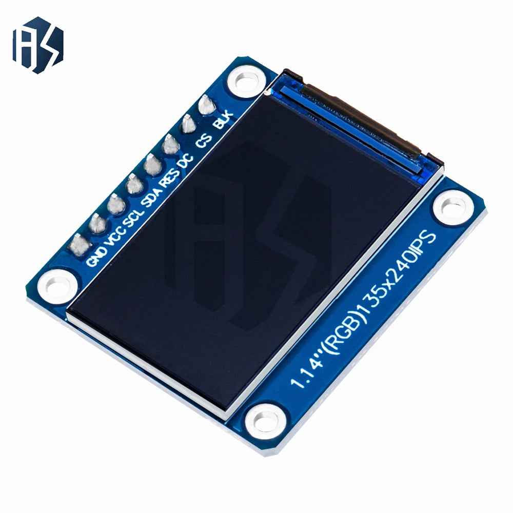 1pcs/5pcs/10pcs New IPS 1.14 inch 3.3V 8PIN SPI HD Full Color TFT Display Screen ST7789 Drive IC 135*240 Zpaxo