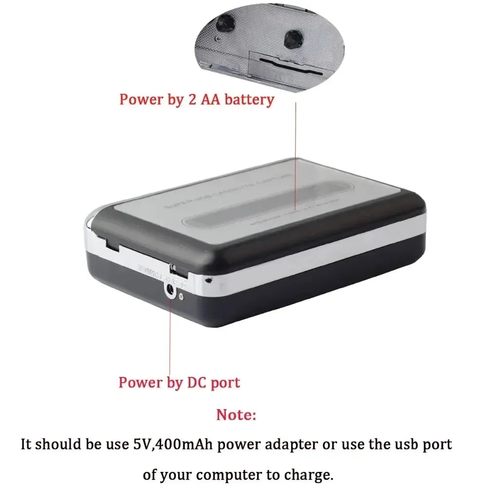 Cassette Player Usb Cassette To Mp3 Converter Capture Audio Music Player Tape Cassette Recorder Drop Shipping Zpaxo