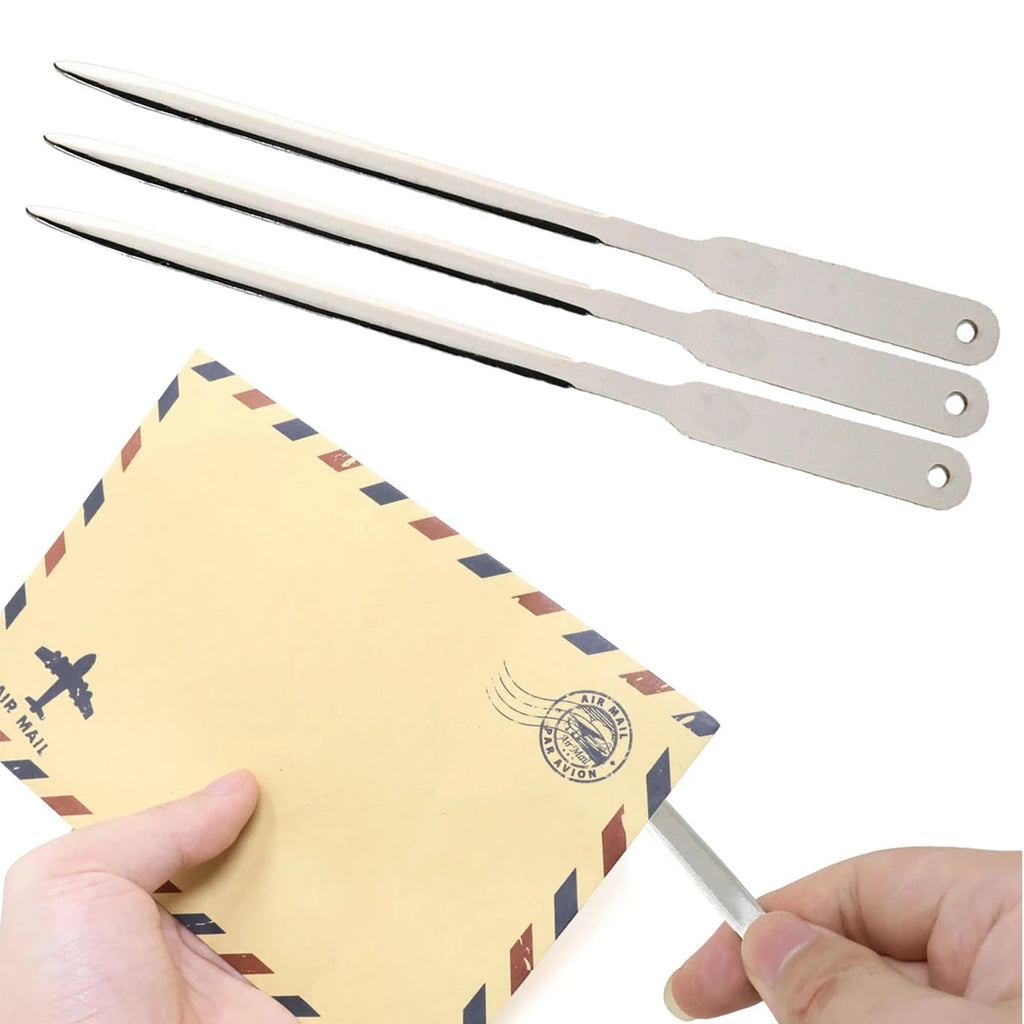 Stainless Steel Letter Opener & Envelope Slitter – 1/3 Pack