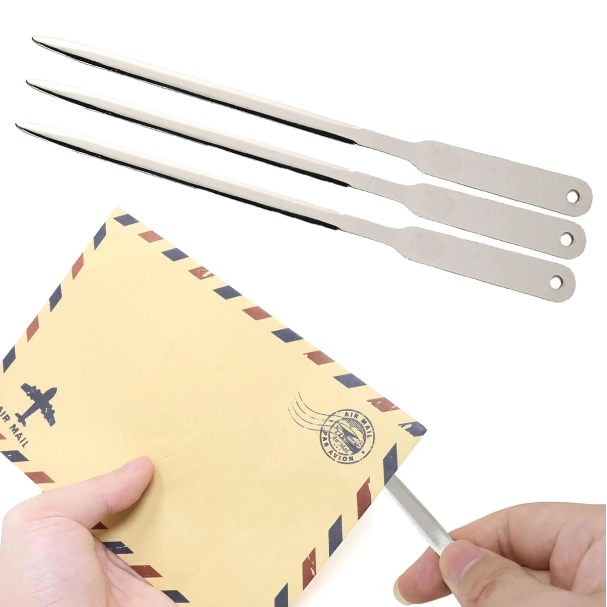 Stainless Steel Letter Opener & Envelope Slitter – 1/3 Pack