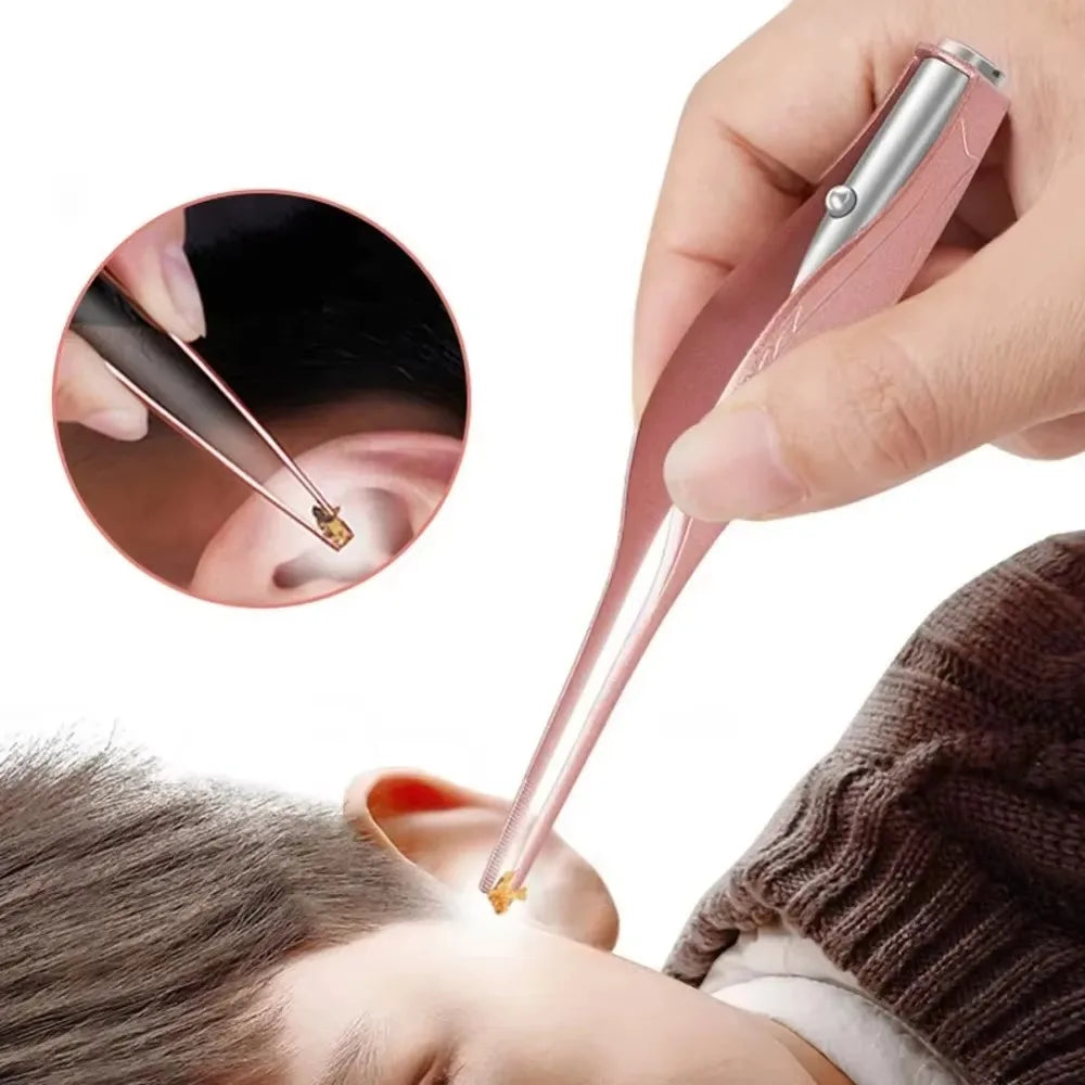 5x Magnifying Glass LED Luminous Ear Scoop Safe Design Gentle Zpaxo