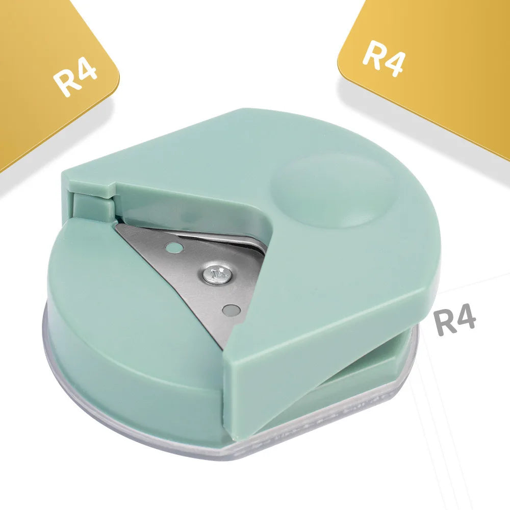 Mini Corner Rounder Paper Punch R4 Fillet Craft Machine Trimmer Card Zpaxo Blue