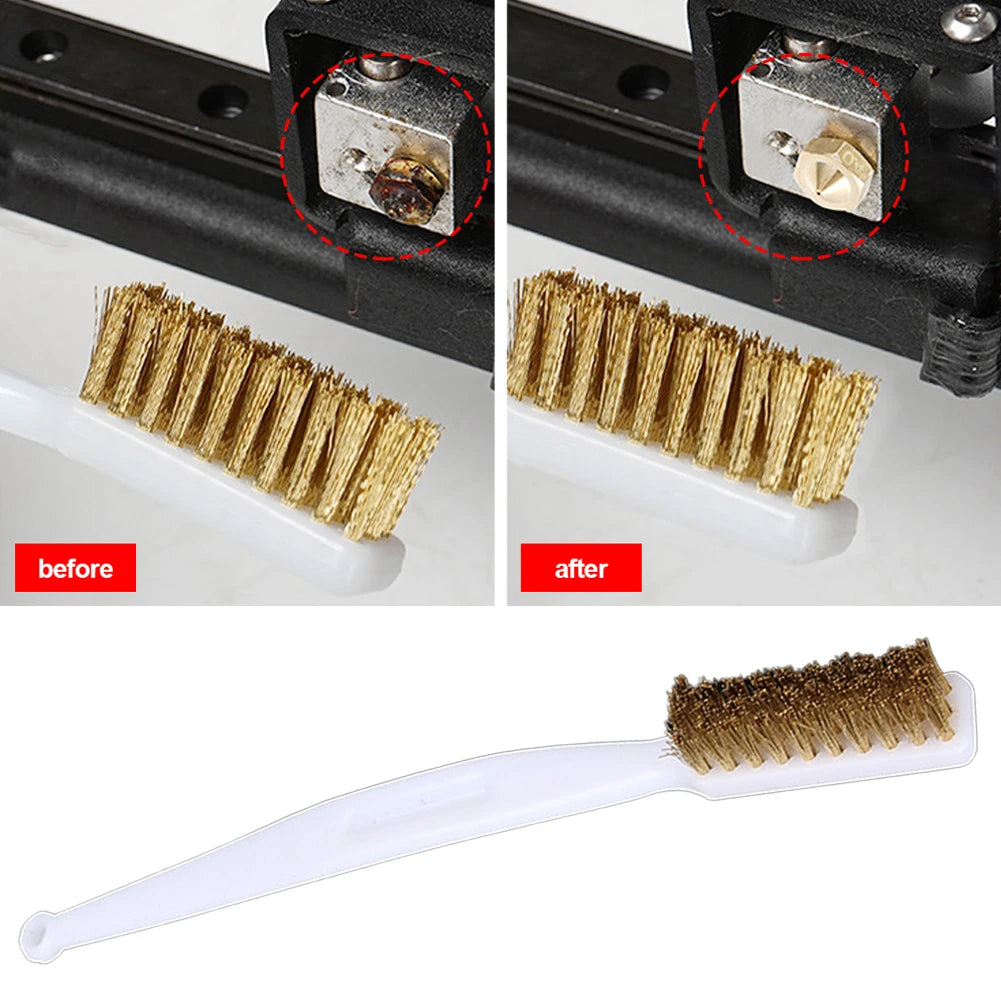 Copper Wire Brush – 3D Printer Nozzle & Heater Block Cleaner