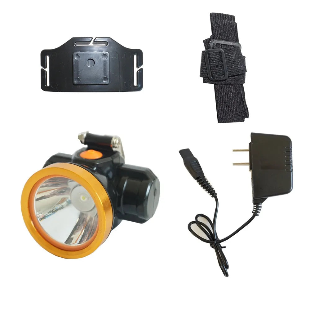 SHINEKNOT LED Mining Headlamp – Rechargeable & Waterproof LED Headlamp Zpaxo