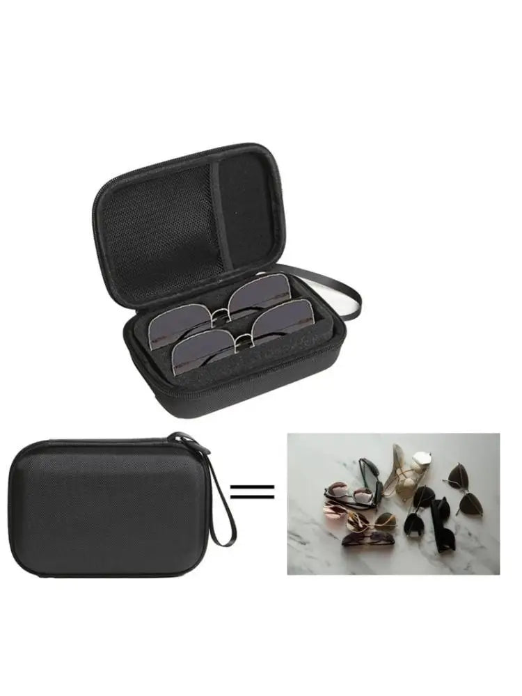 652F Double Slot Sunglass Stoarge Bag Straps Eyeglasses Carrying Case Zpaxo CN