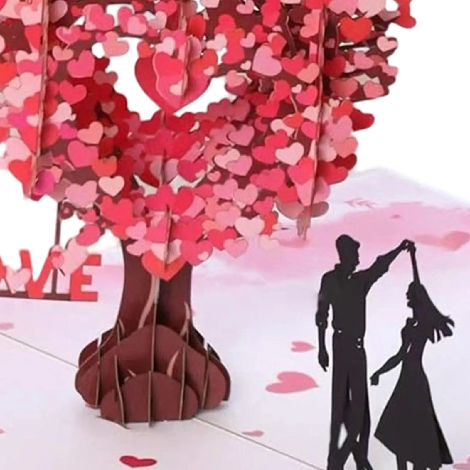 3D Pop-Up Valentine's Card – Heart Tree Dancing Couple Pop-Up Greeting Card Zpaxo