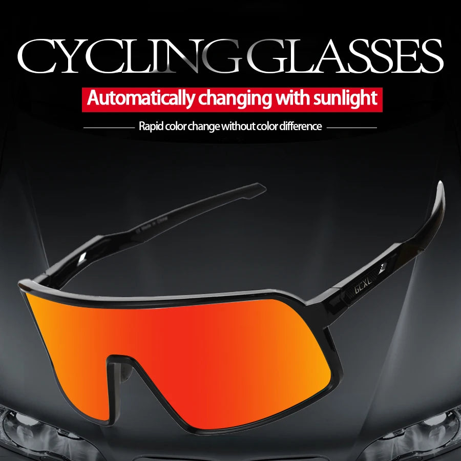 NEW Photochromic Outdoor Sport Bike Sunglasses Men Women Bicycle MTB Road Cycling Glasses UV400 Fishing Goggles Running Eyewear Zpaxo