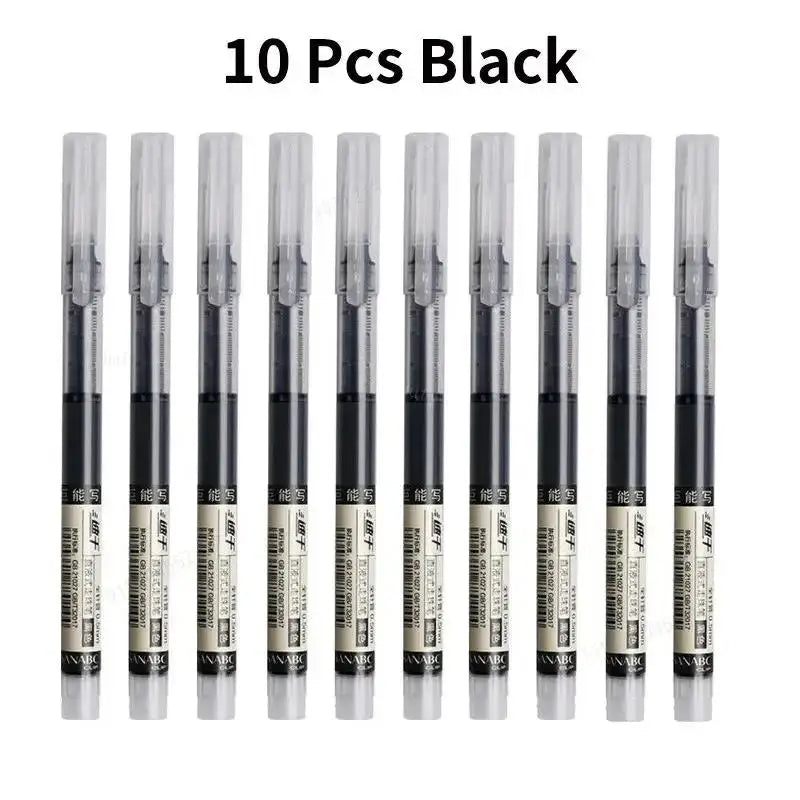 Gel Pens Office School Exam Sign Ballpoint Pen Blue Red Black Ink