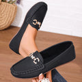 2025 New Women Loafers Slip on Mary Jane Shoes Spring Autumn Fashion Shoes Women Round Toe Solid Soft Sole Flat Sneakers Women Zpaxo black 37